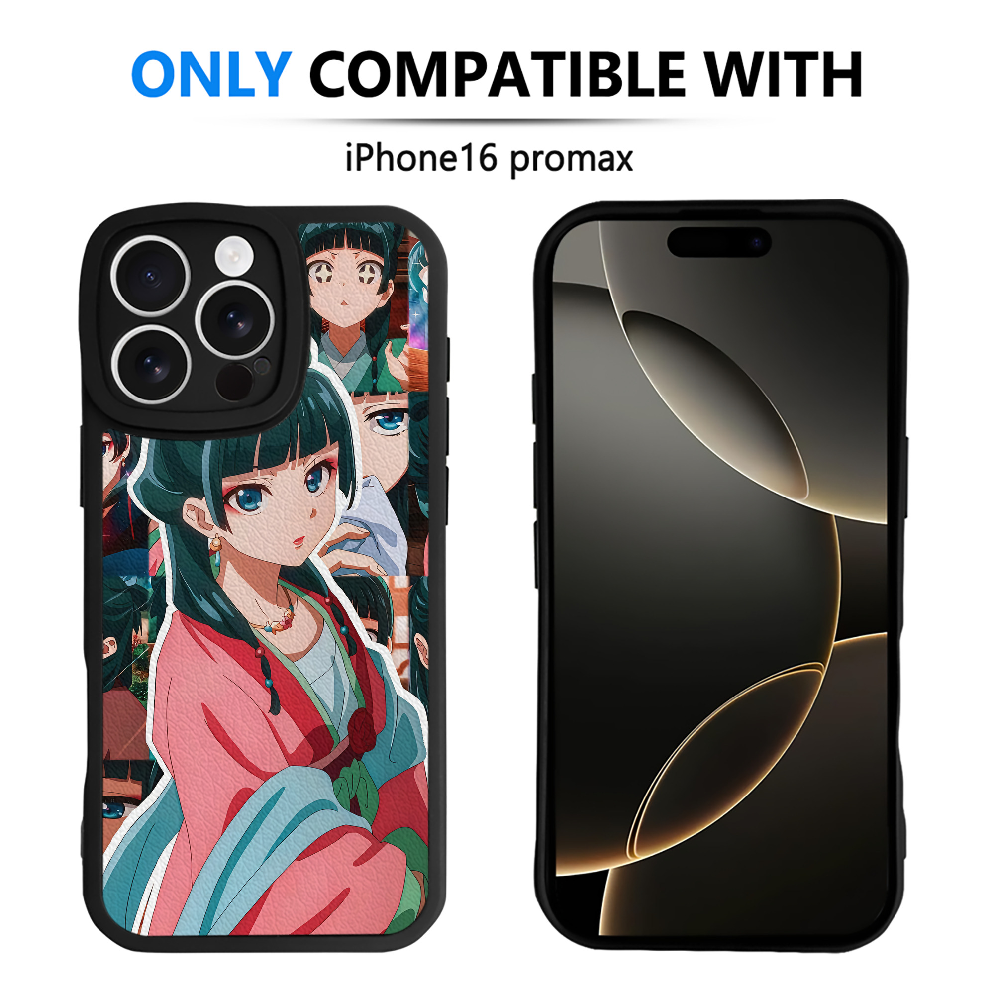 （画像用） 薬屋のひとりごと The Apothecary Diaries 【iPhone 16シリーズ対応】シリコンスマホケース（レザー調） 材質：シリコン
